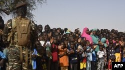 Des populations déplacées dans le village de Farié, au sud du Niger, près du Burkina Faso.