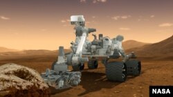 El robot Curiosity está dotado de una decena de instrumentos científicos, entre ellos un laboratorio químico.