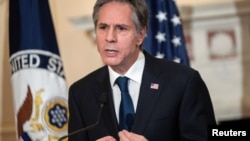 El secretario de Estado de EE. UU., Antony Blinken, durante su discurso en Washington el 3 de marzo de 2021.