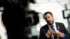 Menteri Dalam Negeri dan Wakil Perdana Menteri Italia Matteo Salvini saat menghadiri konferensi pers menteri dalam negeri negara-negara G-7 di Paris, 4 April 2019.