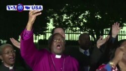 Manchetes Americanas 25 Maio: Bispo Michael Curry liderou protesto pela justiça social em frente à Casa Branca