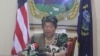 FILE - President Sirleaf of Liberia.