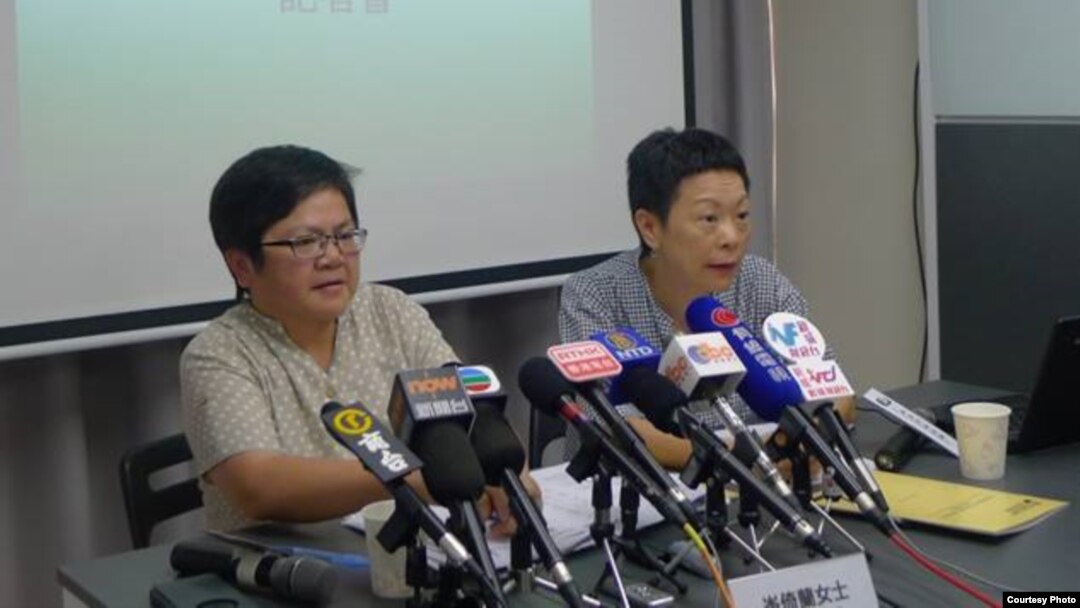 香港記協主席岑倚蘭（左）（資料圖片）