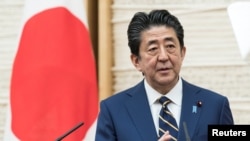 아베 신조 일본 총리. 