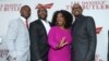 Stephen Rider, director Lee Daniels, and actors Oprah Winfrey and Forest Whitaker pose for photos at the Los Angeles Premiere of "The Butler," Aug. 12, 2013 in Los Angeles.