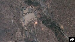 北韓一處核設施的衛星照片(資料圖片)