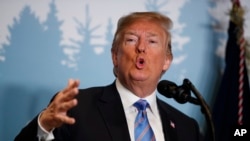 Shugaban Amurka, Donald Trump a taron kolin kasashen G-7 da aka kammala a Canada