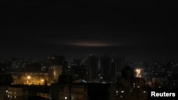 Russian drones strike in Kyiv
