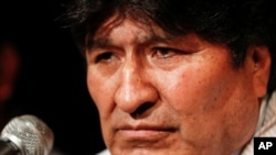 El ex presidente de Bolivia, Evo Morales, durante una conferencia de prensa en Buenos Aires el 17 de diciembre de 2019 (Foto: Reuters/Agustín Marcarian)