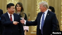 Xi Jinping et Donald Trump, Beijing, le 09 novembre 2017