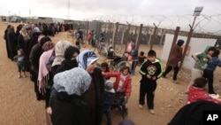 Le camp de réfugiés de Zaatari, situé en Jordanie à l'est de Mafraq, est composé de réfugiés syriens fuyant la guerre civile syrienne. (20 janvier 2016)