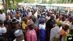 La foule à Abuja, au Nigeria, le 20 mai 2016.