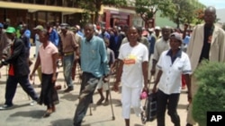 Manifestação de antigos combatentes no Lubango