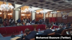 Rencontre sur la coopération transfrontalière entre la Libye, le Tchad, le Soudan et le Niger, le 3 avril 2018. (Twitter/Mohamed Bazoum)