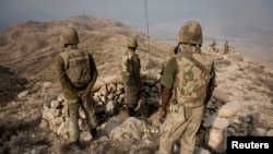 پاک افغان سرحد پر واقع ایک پاکستانی چوکی (فائل فوٹو)