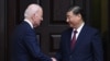 资料照片：美国总统拜登和中国国家主席习近平2023年11月15日在加利福尼亚州伍德赛德举行会议。