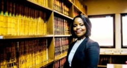Fadzayi Mahere, spokesperson for opposition Movement for Democratic Change (MDC), says the Human Rights Watch report is on target on Zimbabwe. She's shown here in Harare on March 2, 2021. (Columbus Mavhunga/VOA)