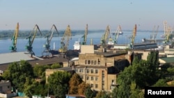 რუსეთის კონტროლის ქვეშ მყოფი უკრაინის ქალაქი ხერსონი. 24 ივლისი, 2022 წ. 