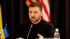 FILE - Ukraine's President Volodymyr Zelenskyy attends a press conference at the Ukraine Defense Contact Group meeting at Ramstein Air Base, Germany, Jan. 9, 2025. He called on allies on Sunday to honor all promises to supply Ukraine with weapons,