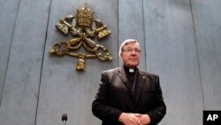 Le cardinal George Pell au Vatican, le 29 juin 2017. 