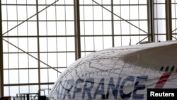 Vue d'un Airbus A380 