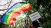 FILE - Thai LGBT community participates in Gay Freedom Day Parade in Bangkok, Thailand, Nov. 29, 2018. 