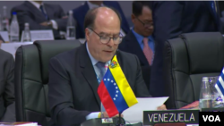 Julio Borges, es encargado de relaciones exteriores del gobierno interino de Venezuela. Foto de archivo.