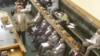 Members of parliament voting in Harare on May 04, 2021, to allow President Emmerson Mnangagwa to had pick his two vice presidents and to hand pick court judges (VOA/Columbus Mavhunga) 