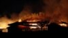 El castillo de Shuri, catalogado como Patrimonio de la Humanidad, se incendió en Naha, en la isla meridional de Okinawa, Japón, el 31 de octubre de 2019.