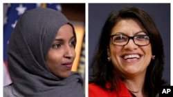 Les députées Ilhan Omar et Rashida Tlaib. (AP Photo / Carolyn Kaster, File)