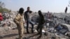 RUmah-rumah yang hancur di dekat desa Barisha, provinsi Idlib, Suriah, pasca operasi serangan yang menarget pemimpin ISIS, Abu Bakr al-Baghdadi, 27 Oktober 2019. (Foto: dok). 