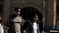 Suasana di sekitar stasiun kereta api Flinders Street, Melbourne, Victoria, Australia, 29 Januari 2020 saat diumumkan telah merebaknya virus corona di negara tersebut. (Foto: dok). 