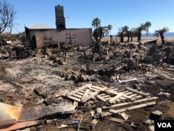 Escena de devastación dejada por el huracán Michael en Mexico Beach. Foto:Jorge Agobian, VOA