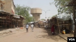 Un marché à Ndjamena le 24 février 2016 lors de la journée ville-morte organisée par la plateforme Ça Suffit. (Photo VOA)