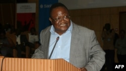 Tundu Lissu, numéro deux de l'opposition tanzanienne à Arusha, 17 mars 2017.