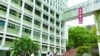 港大中山廣場高架走廊掛有港獨直幡(蘋果日報圖片)