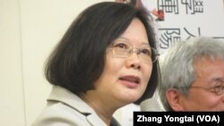 台灣在野黨民進黨主席蔡英文 (資料照-美國之音張永泰拍攝)