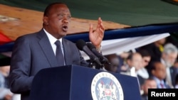 Rais Uhuru Kenyatta akihutubia sherehe za Jamhuri Day 2016. Aliahidi kupambana na maafisa wafisadi nchini kwenye serikali yake kati ya mambo mengine.
