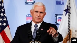 El vicepresidente Mike Pence en Washington, el 24 de agosto de 2018.