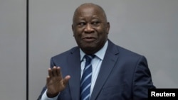 Laurent Gbagbo devant la CPI, La Haye, Pays-Bas, le 15 janvier 2019. 
