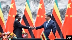 VaEmmerson Mnangagwa nemutungamiri weChina VaXi Jinping 