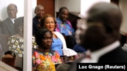 Simone Gbagbo lors de son procès, le 26 décembre 2014.