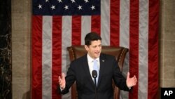 El representante por Wisconsin Paul Ryan asumió la prersidencia de la Cámara de Representantes de EE.UU. el jueves, 29 de octubre de 2015.
