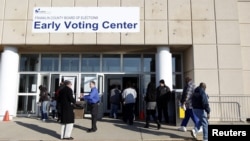 Tempat pemilihan lebih awal di Franklin County, Ohio. (Foto: AP)
