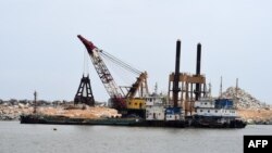Le canal de Vridi, Abidjan, 14 septembre 2017.