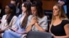 ARHIVA: Američke olimpijske gimnastičarke Simon Bajlas, Mekejla Maruni, Eli Rajsman i Megi Nikols svedoče u Senatu na pretresu povodom rada FBI u istraživanju optužbi protiv Lerija Nasara, 15. septembra 2021. 