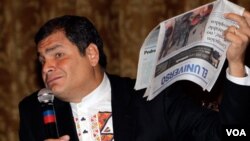 El juicio contra El Universo es criticado Human Rights Watch (HRW) y la Asociación Mundial de Periódicos y Editores de Noticias.