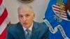 FILE - Matthew Olsen, head of the Justice Department's National Security Division, testifies remotely before a Senate hearing on domestic terrorism, Feb. 10, 2022, in Washington. Olsen says the department is "particularly focused right now on the cyberthreat from Russia."