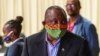 Le président sud-africain Cyril Ramaphosa à Johannesburg le 24 avril 2020.