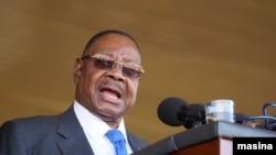 Le président du Malawi Peter Mutharika. (Photo by L. Masina/VOA)